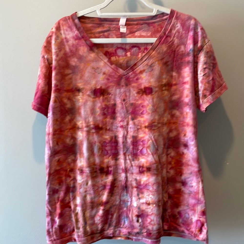 Custom Ice Tie Dye Womens Shirt XXL